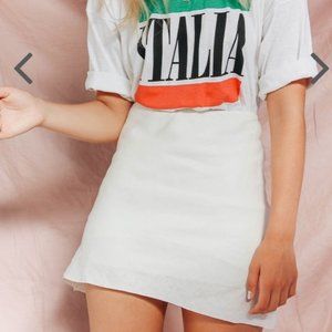 NWT Verge Girl Italian Writer Mini Skirt
